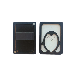 Wooden needle case. Penguin. KF056/26