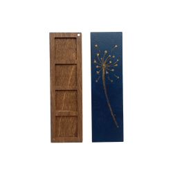 Wooden box for beads "Dandelion. Blue" KF057/6