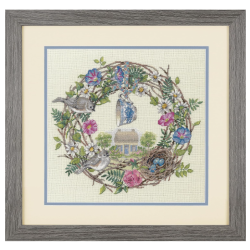 Cross stitch kit "Cottage Wreath" D70-35427