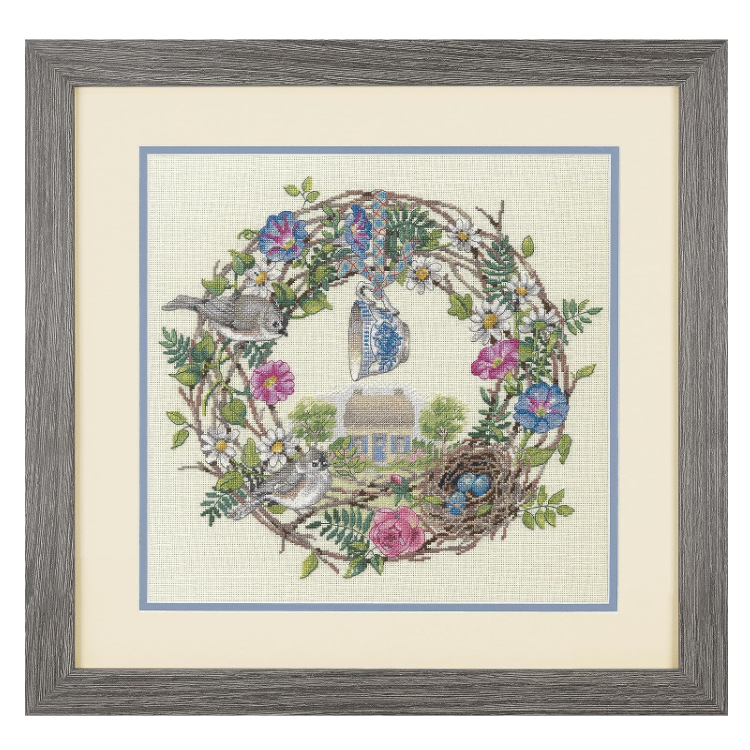 Kreuzstichset „Cottage Wreath“ D70-35427