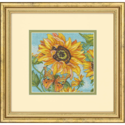 Cross stitch kit "Gold Petite Sunflower Garden" D70-65228