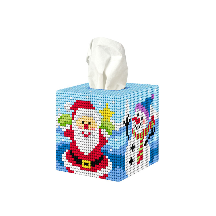 Christmas Cats Long Tissue Topper-Plastic Canvas Pattern or Kit