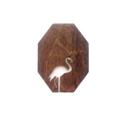 Wooden needle case "Flamingos" KF056/50