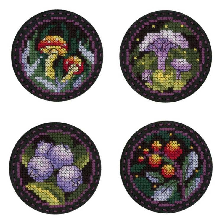 Cross stitch kit "Forest Stories. Badges. Magnets" ST-1023