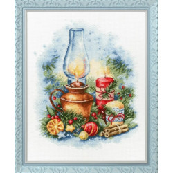 Cross stitch kit "Christmas lights" S/SO018