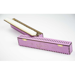 Organizer für Nadeln auf Holzsockel. Lavendel, 60 Löcher OG-062