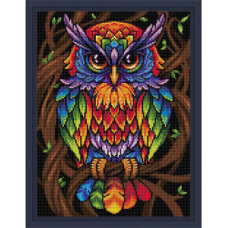 Rainbow Owl 30x40 cm AZ-1726