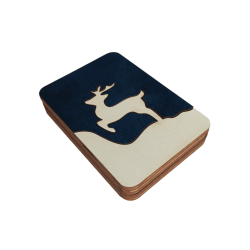 Wooden needle case "Winter deer" KF056/70