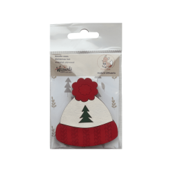 Medinis adatų dėklas "Kalėdinė kepurė" KF056/85