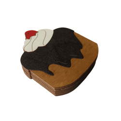 Nadeletui aus Holz „Kuchen mit Kirsche“ KF056/91
