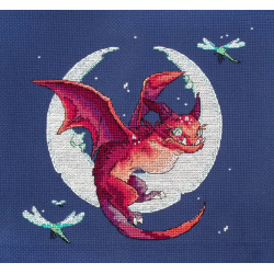 Counted Cross Stitch Kit "Dragon" 20x19cm SLETIL8800