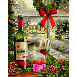 Malen-nach-Zahlen-Set „Holiday Eve“ 40x50 cm W020