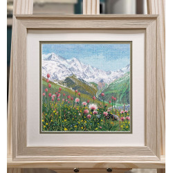 Cross stitch kit "Flowers in the mountains" S1575
