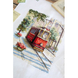 Cross stitch kit "Old tram" SNV-884