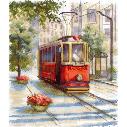 Cross stitch kit "Old tram" SNV-884