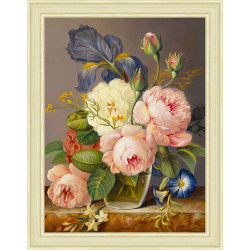 Diamant-Malerei-Set, Vintage-Blumenstrauß, 30 x 40 cm AZ-1512
