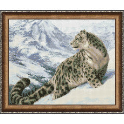 Diamond Painting Kit Snow Leopard 50х40 cm AZ-1520