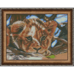 Diamant-Malerei-Set „Kleiner Löwe“ 40 x 30 cm AZ-1524