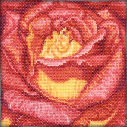 Siuvinėjimo kryželiu rinkinys "Red Rose" C069