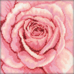 Siuvinėjimo kryželiu rinkinys "Pink Rose" C070