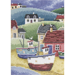 Cross-stitch kit "Fisherman`s village" C165