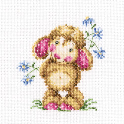 Cross-stitch kit "Daisies for a gift" C236