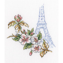 Набор для вышивания крестом "Окно в Париж" С256