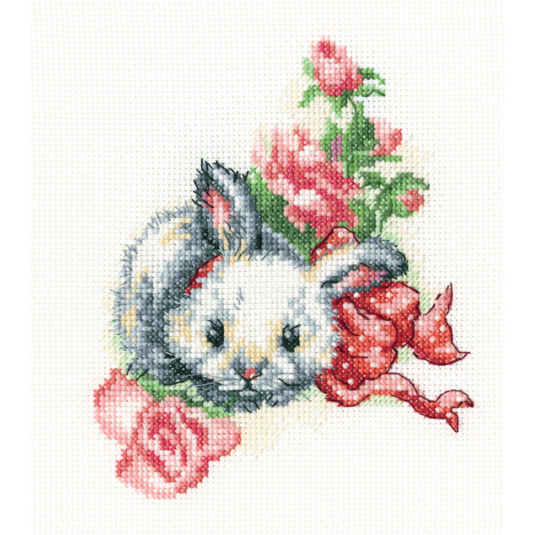 Cross-stitch kit "Fluffy gift" C289