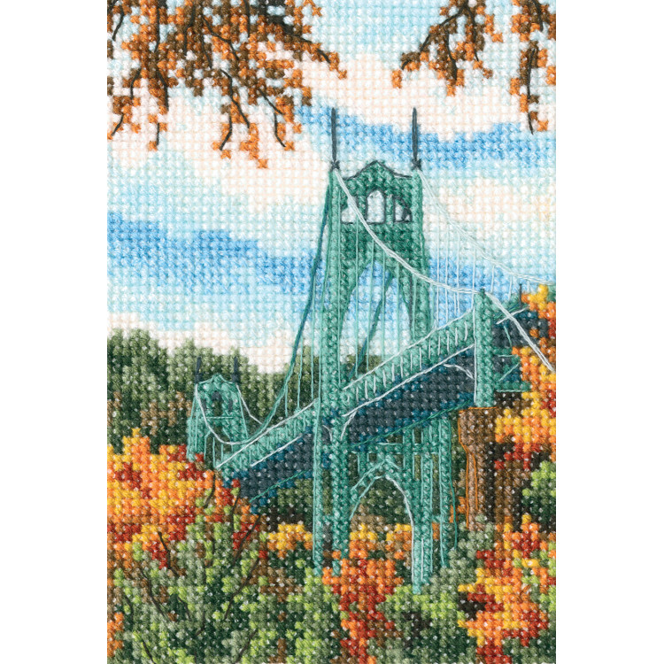 Kryželio siuvinėjimo rinkinys "St. Johns Bridge" RTOC305