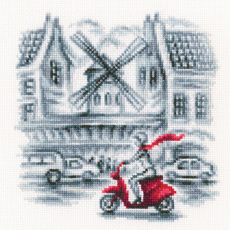 Cross-stitch kit "On the streets of Paris" C332