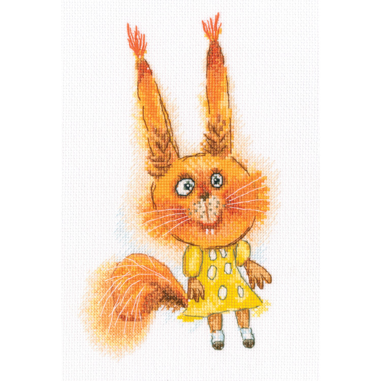 Cross-stitch kit "Cheerful squirrel" C339