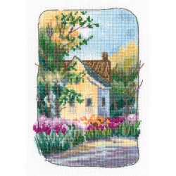 Cross-stitch kit „Grandmother's old garden” C342