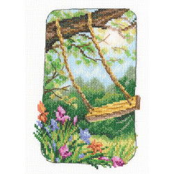 Cross-stitch kit „Grandmother's old garden” C345