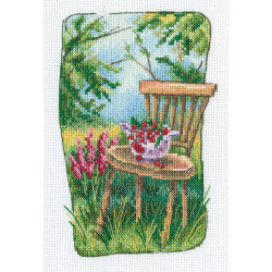 Cross-stitch kit „Grandmother's old garden” C346