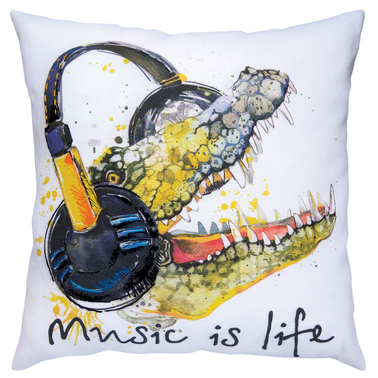 Cross-stitch kit with printed background "Music is life" DT-M019