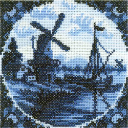Cross-stitch kit "Antique Dutch Tiles" EH313