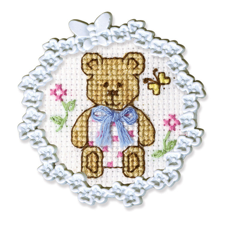 Miniature embroidery & cross stitch kit with frame FA002