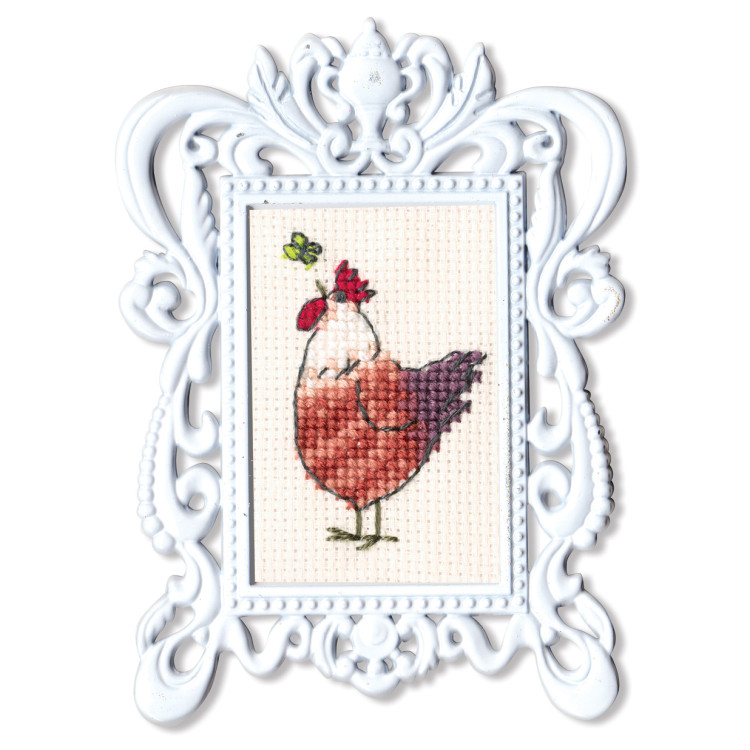 Miniature embroidery & cross stitch kit with frame FA008