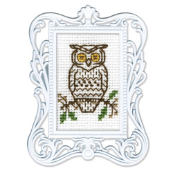 Miniature embroidery & cross stitch kit with frame FA010