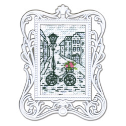 Miniature embroidery & cross stitch kit with frame FA012