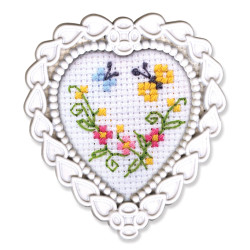 Miniature embroidery & cross stitch kit with frame FA018