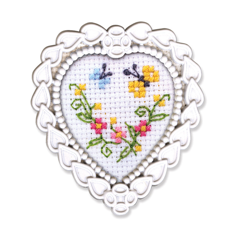 Miniature embroidery & cross stitch kit with frame FA018