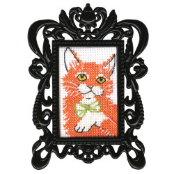 Miniature embroidery & cross stitch kit with frame FA030