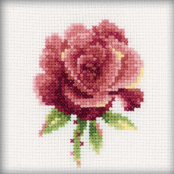 Kreuzstichset „Rote Rose“ H168