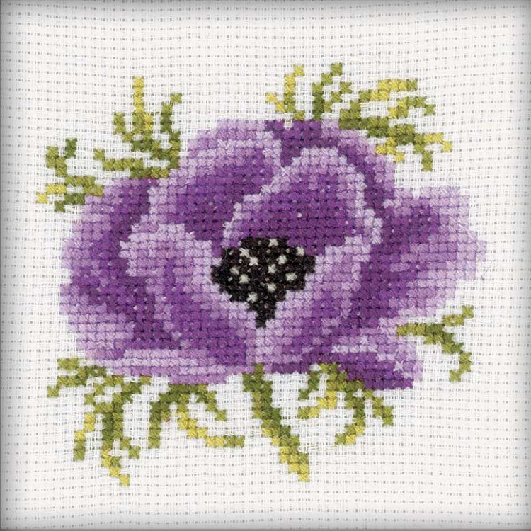 Cross-stitch kit "Anemone" H173