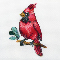 Siuvinėjimo kryželiu rinkinys "Cardinal bird" H220