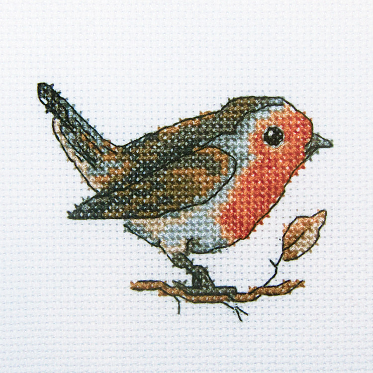 Cross-stitch kit "Redbreast" H222