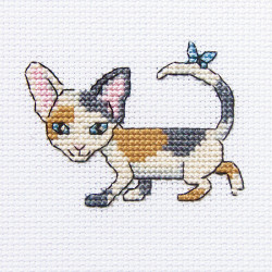 Cross-stitch kit "Curious Lucy" H230