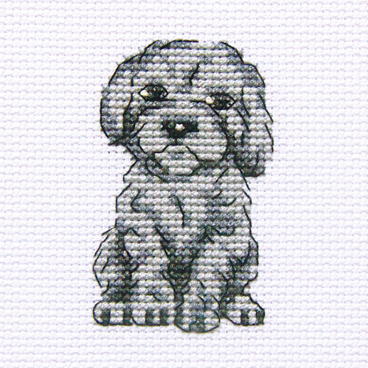 Cross-stitch kit "Faithful Silver" H237