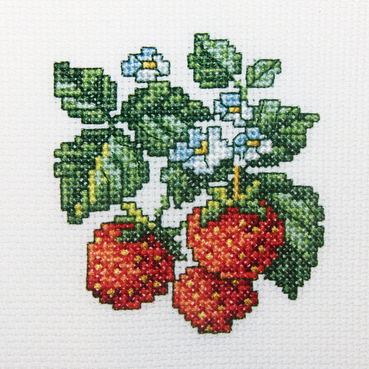 Kreuzstichset „Wilde Erdbeeren“ H251
